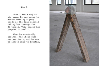Collection The Invisible Girl, Text and Installation Photography; created by Isa Tenhaeff