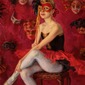 Dancer in red mask