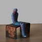 Sitting mummy (blue-orange)