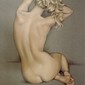 cherie holding her hair up