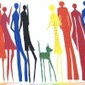 Clothed Frieze people