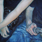 'With arms crossed'