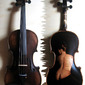 Custom Pyrographed Violin