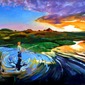 Sunset fishing
