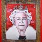 ALL THE PORTRAITS OF H.M. QUEEN ELIZABETH II/ RED PORTRAIT 3