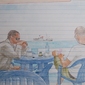 Cafe', Lake Baikal, 40X55cm