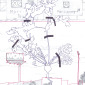 From One Day Road Diary II, 20X20, 2010, pencil on paper