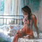 Girl on a Bed