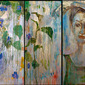 Woman with flowers