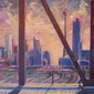 Steel-Framed Skyline: Bathurst St Bridge at Sunrise
