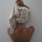 Hand on Towel