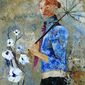 girl with umbrella