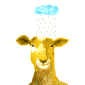 The Goat, the Cute Blue Cloud and the Raindrops
