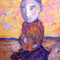 Boy with turtle
