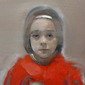 girl with red
