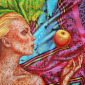 "Portrait  with apple"