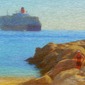Cruise Ship in Harbor