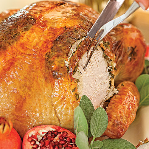 Garlic Butter and Herb Roasted Turkey Sandra Lee