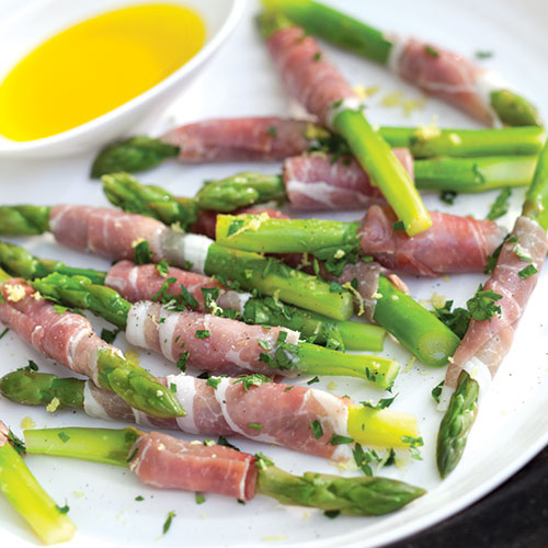 ProsciuttoWrapped Asparagus Sandra Lee
