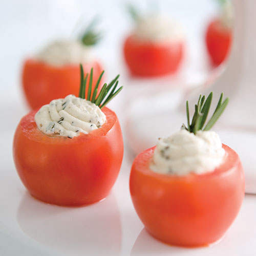 Rosemary and Black Pepper BoursinStuffed Tomatoes Sandra Lee
