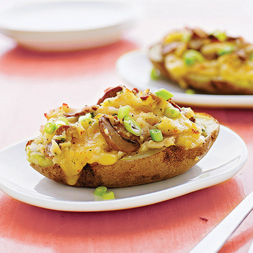 Gouda and Mushroom Stuffed Potatoes Sandra Lee