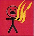 on fire