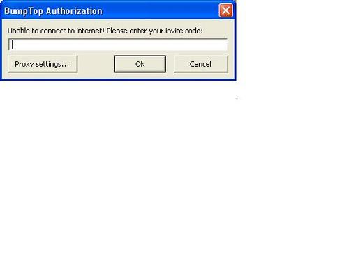 Bumptop Authorization, Unable to connect to the internet