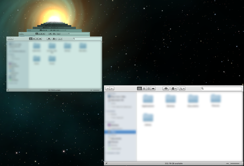 When in Time Machine, Finder windows do not display correctly. When scrolling back through entries, the window returns to the correct place,