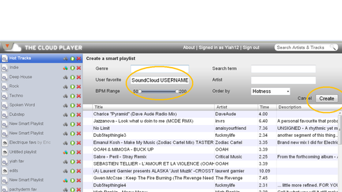 Note: When SoundCloud API or