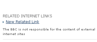 Screenshot showing link titled 'New Related Link'