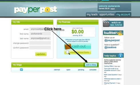 paid to blog