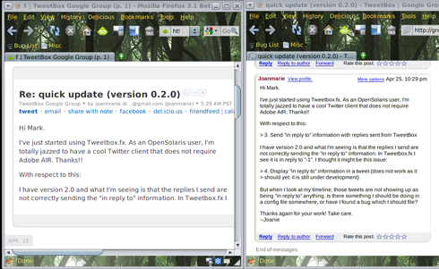Screenshot illustrating the problem.