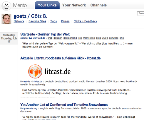 mento.info screenshot