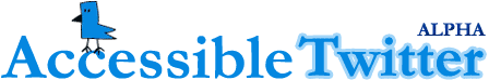 Accessible Twitter logo