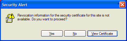 revocation information for this site