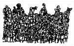 <p>30 x 50 cm</p>
<p>marker on canvas</p>
