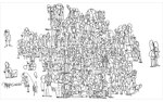 <p>210 x 355 cm</p>
<p>marker on canvas</p>