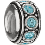Chamilia Wheel March Birthstone Bead