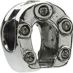 Chamilia Horseshoe Clear CZ Bead