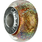 Chamilia Iridescent Collection Orange Spin Bead