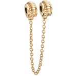 Chamilia Retired 14K Gold Lines with Chain Lock