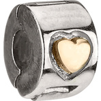 Chamilia Gold Heart - Mixed Gold Lock