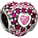 Chamilia Jeweled Heart in Heart Pink CZ Bead