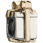 Chamilia Gold Ribbon Gift Bead