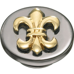 Kameleon Gold Fleur de Lis & Black Rhodium JewelPop