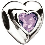 Miss Chamilia Heart - June Birthstone CZ Bead