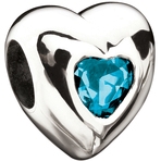 Miss Chamilia Heart - December Birthstone CZ Bead