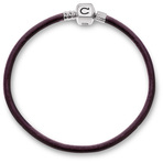 Chamilia Aubergine Metallic Leather Bracelet 