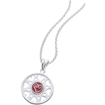 Kameleon Round Open Heart Pendant