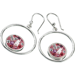 Kameleon Drop Hoop Earrings
